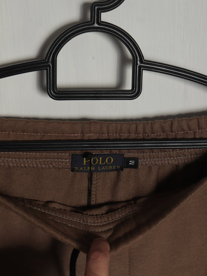 TR329-B- PRLN COTTON TERRY BACK POCKET TROUSER "MID BROWN"