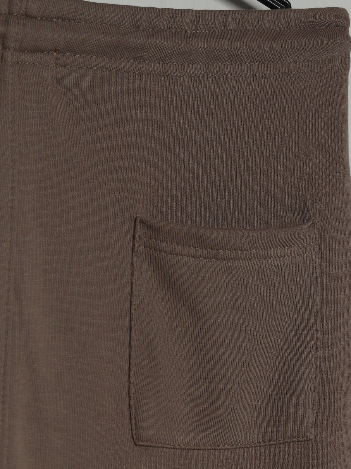 TR329-B- PRLN COTTON TERRY BACK POCKET TROUSER "COFFEE BROWN"