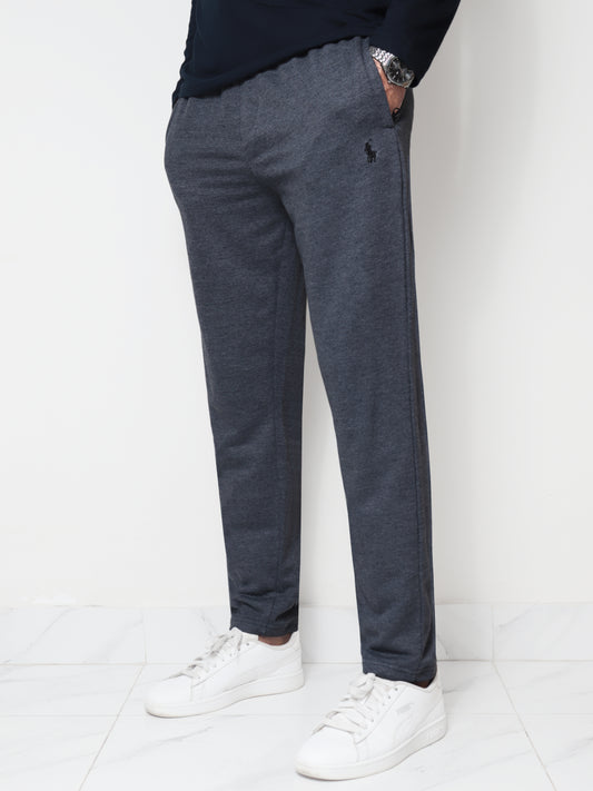 TR329- PRLN COTTON TERRY BACK POCKET TROUSER "TEXTURE NAVY"