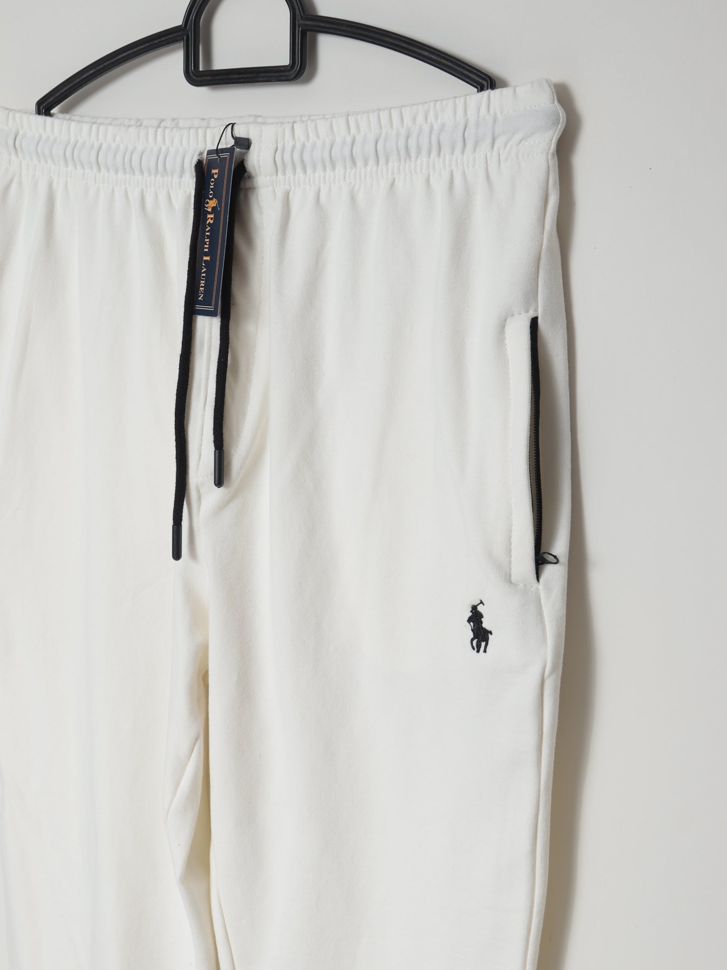 TR329- PRLN COTTON TERRY BACK POCKET TROUSER "WHITE"