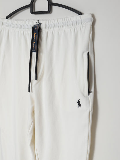 TR329- PRLN COTTON TERRY BACK POCKET TROUSER "WHITE"