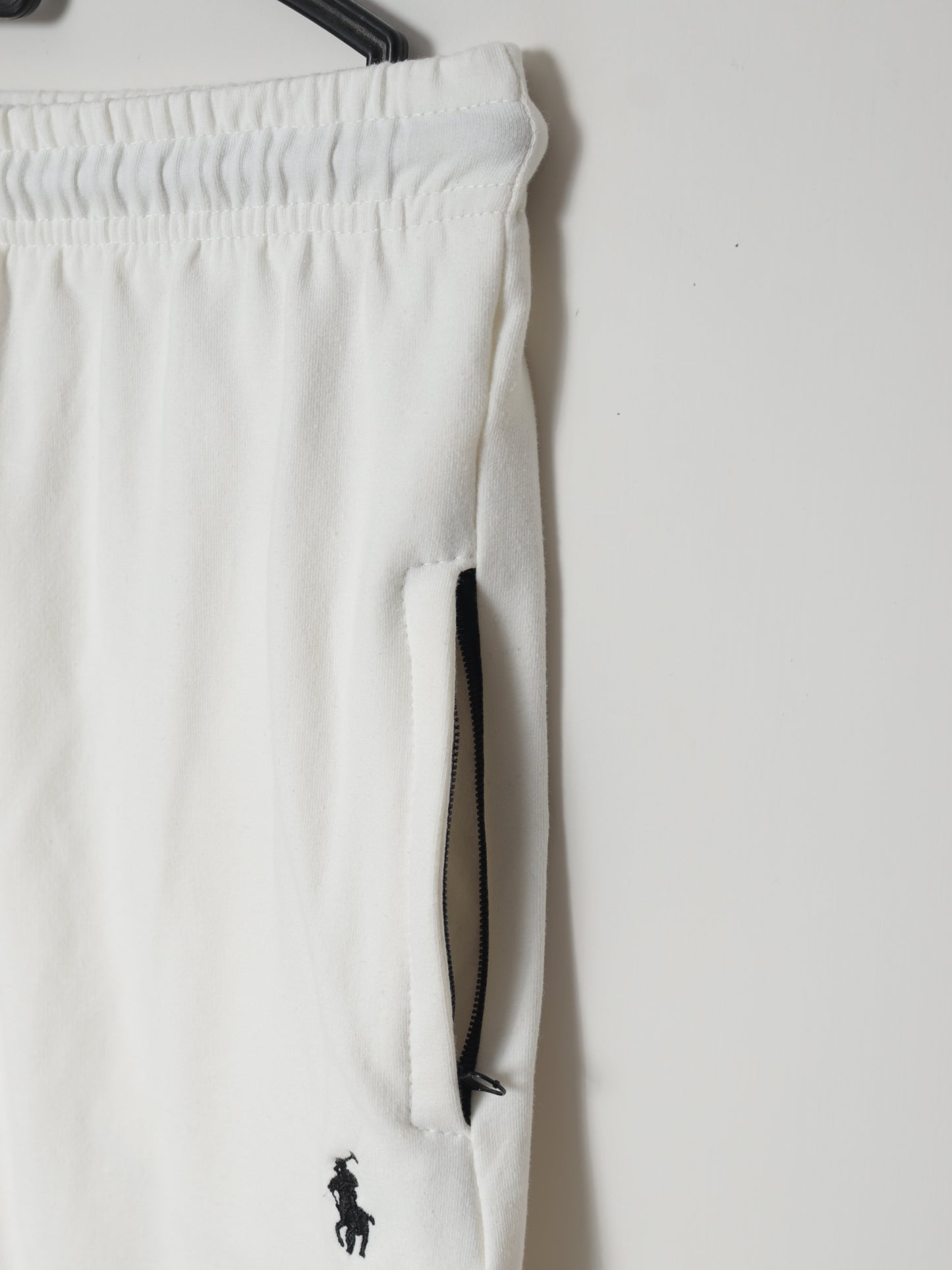 TR329- PRLN COTTON TERRY BACK POCKET TROUSER "WHITE"