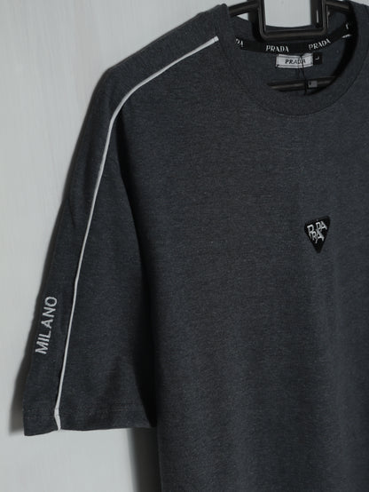 CTS2- PRDA RELAX FIT PREMIUM COTTON T SHIRT "CHARCOAL"