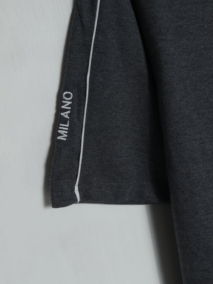 CTS2- PRDA RELAX FIT PREMIUM COTTON T SHIRT "CHARCOAL"