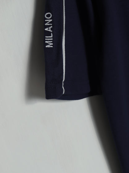 CTS2- PRDA RELAX FIT PREMIUM COTTON T SHIRT "NAVY"