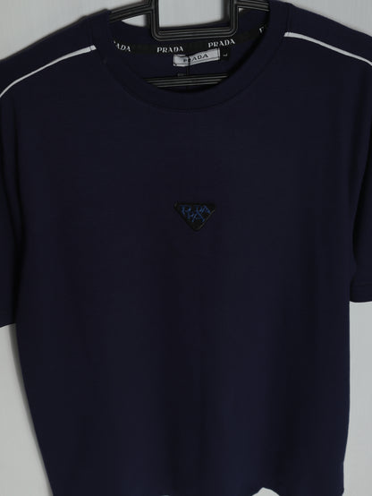 CTS2- PRDA RELAX FIT PREMIUM COTTON T SHIRT "NAVY"