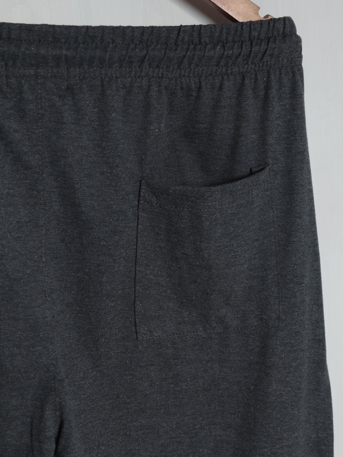TR341- PRL STRIPE RELAX FIT PREMIUM COTTON TROUSER "CHARCOAL"