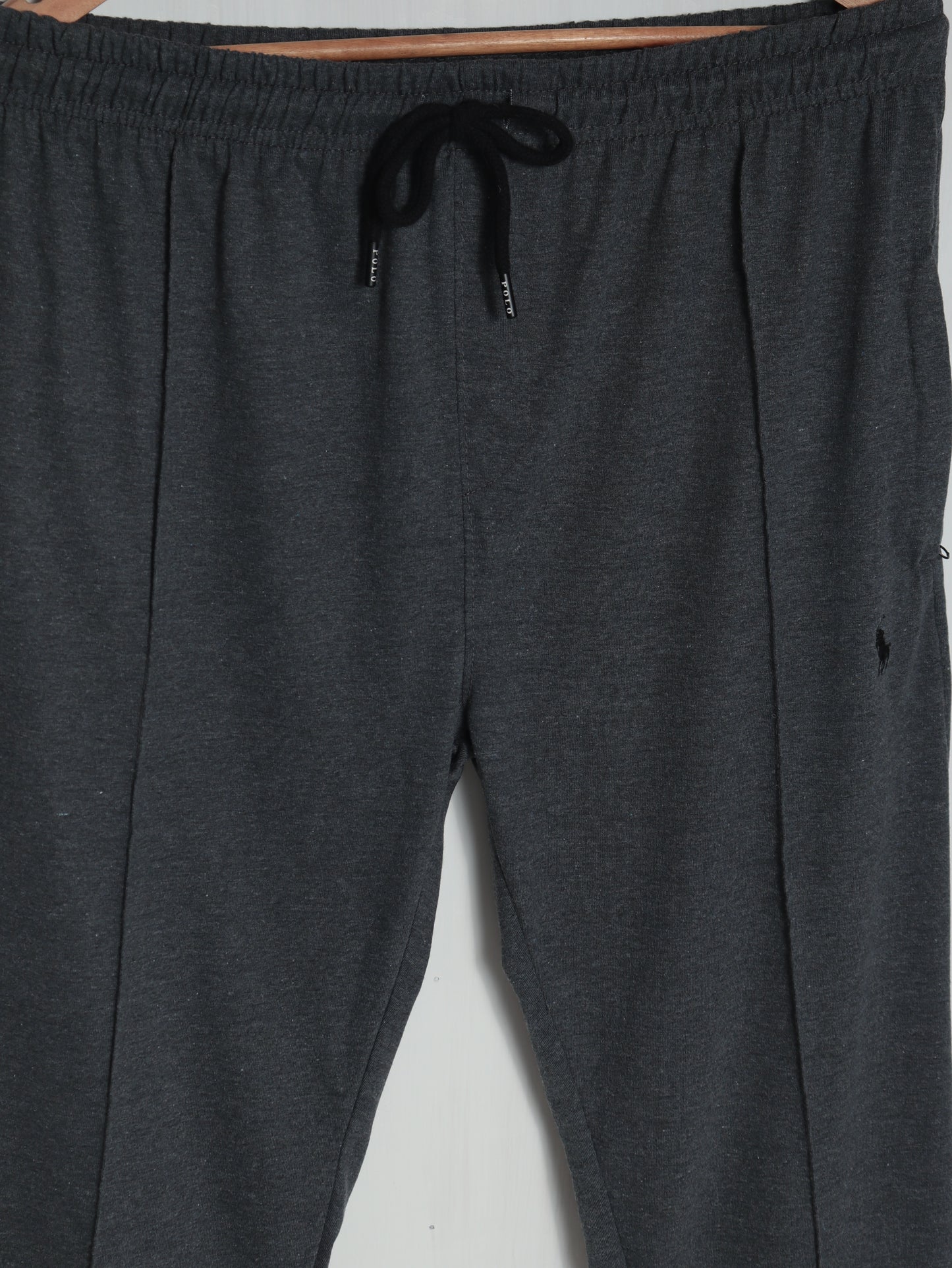 TR341- PRL STRIPE RELAX FIT PREMIUM COTTON TROUSER "CHARCOAL"