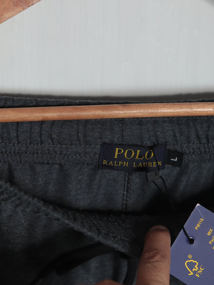TR341- PRL STRIPE RELAX FIT PREMIUM COTTON TROUSER "CHARCOAL"
