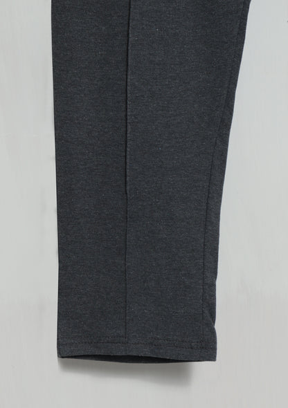 TR341- PRL STRIPE RELAX FIT PREMIUM COTTON TROUSER "CHARCOAL"