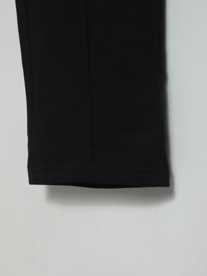 TR341- PRL STRIPE RELAX FIT PREMIUM COTTON TROUSER "BLACK"