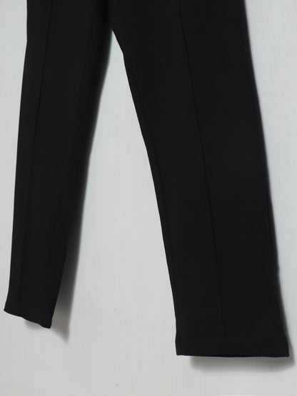 TR341- PRL STRIPE RELAX FIT PREMIUM COTTON TROUSER "BLACK"