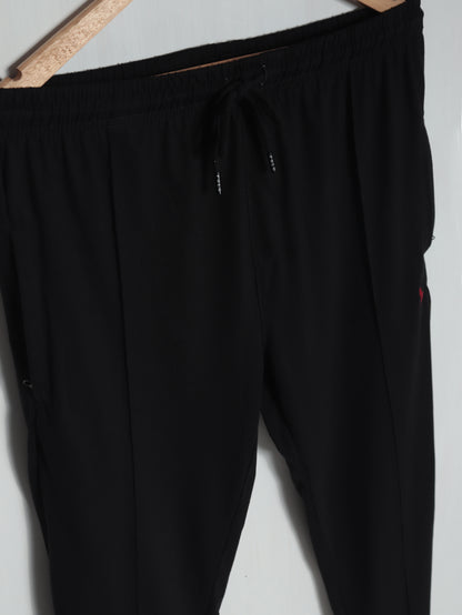 TR341- PRL STRIPE RELAX FIT PREMIUM COTTON TROUSER "BLACK"