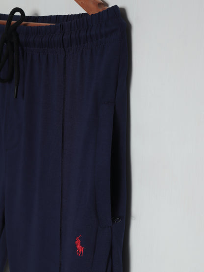 TR341- PRL STRIPE RELAX FIT PREMIUM COTTON TROUSER "NAVY"