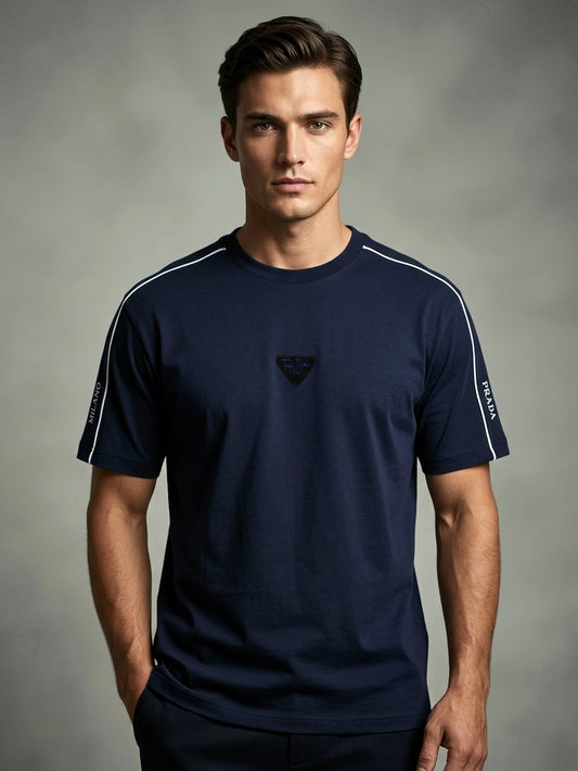 CTS2- PRDA RELAX FIT PREMIUM COTTON T SHIRT "NAVY"