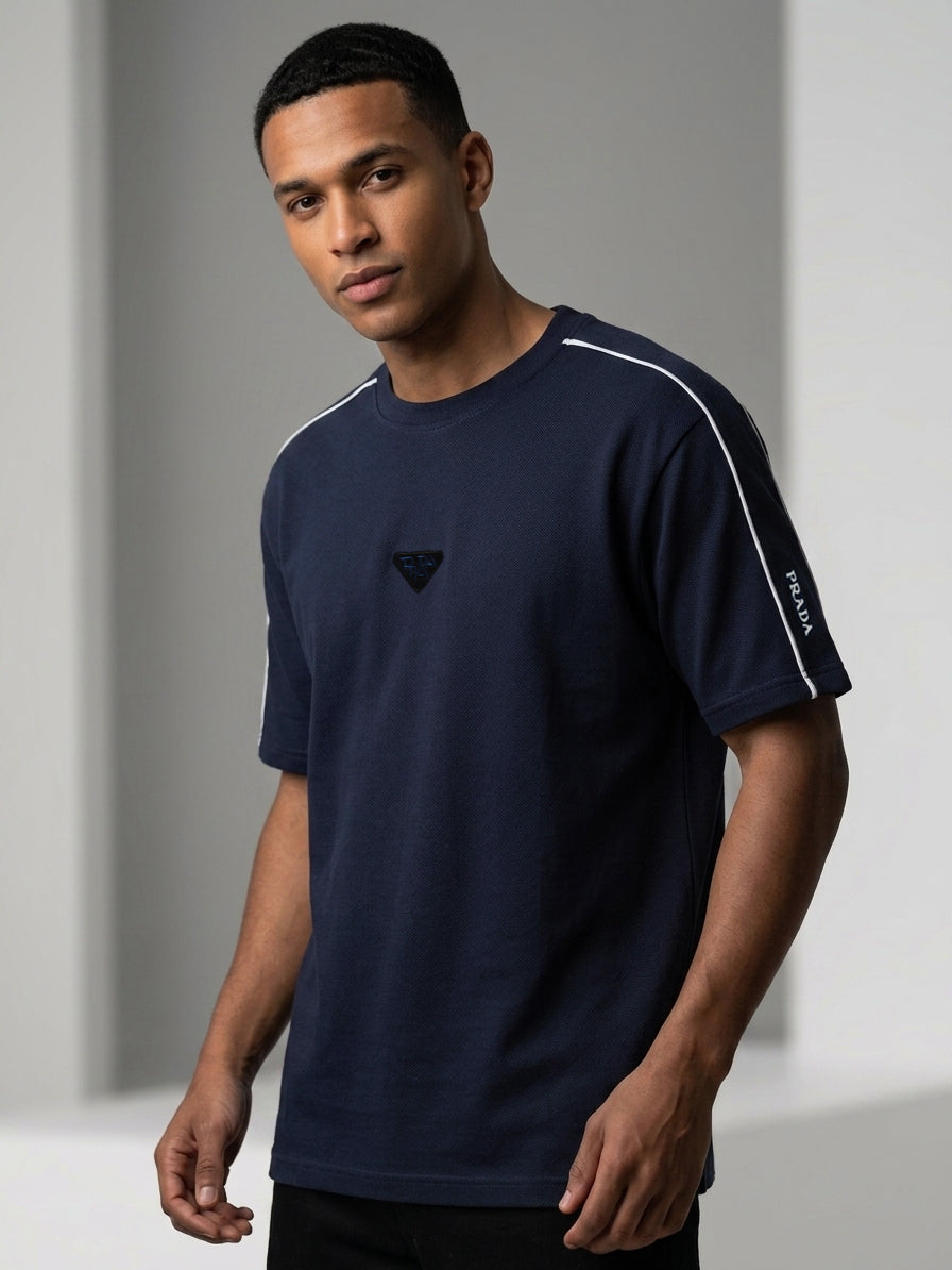 CTS2- PRDA RELAX FIT PREMIUM COTTON T SHIRT "NAVY"