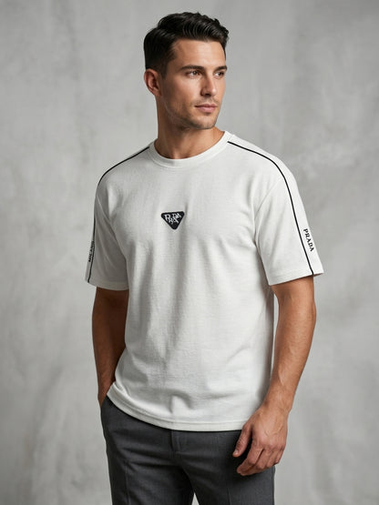 CTS2- PRDA RELAX FIT PREMIUM COTTON T SHIRT "WHITE"