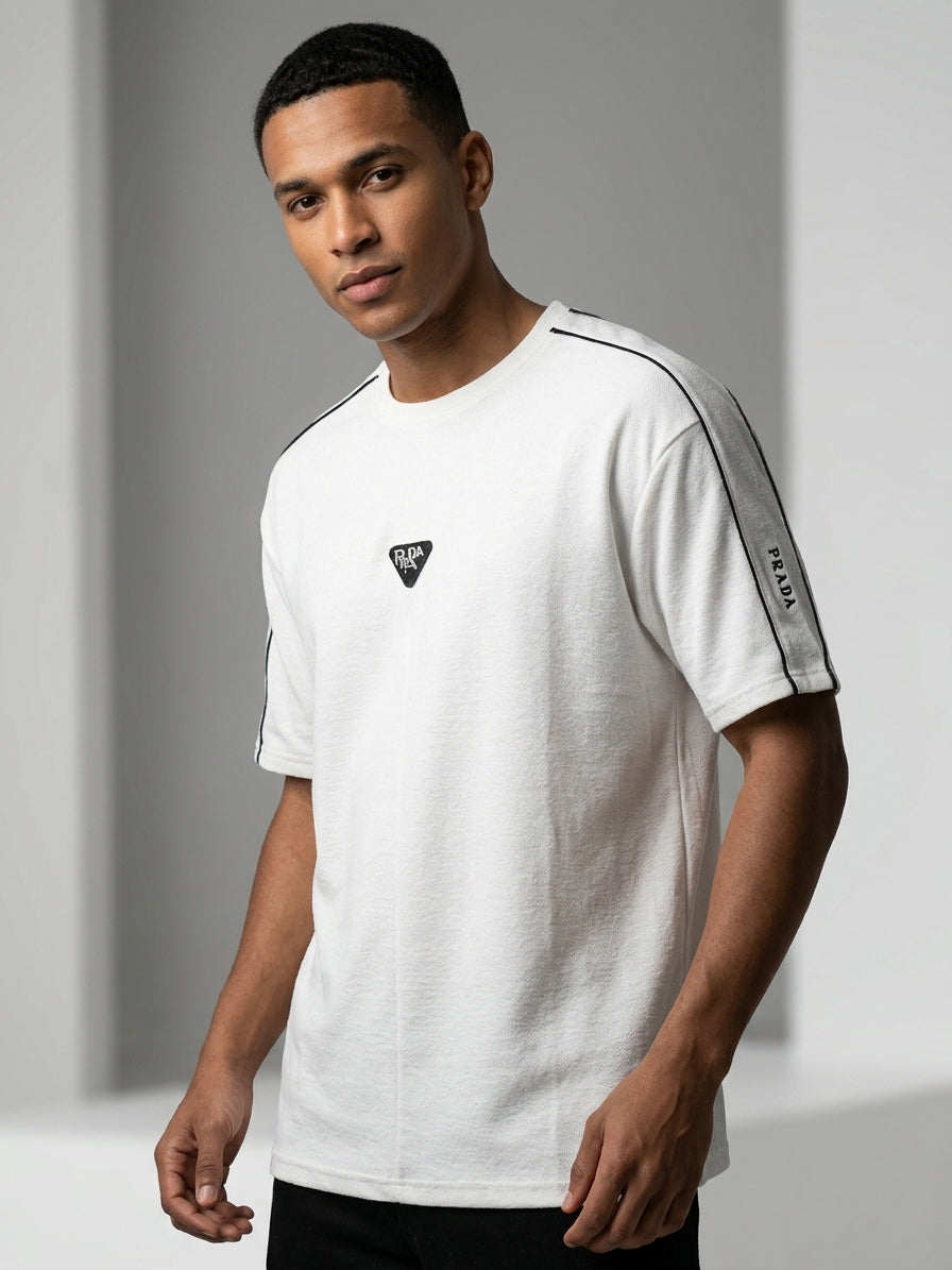 CTS2- PRDA RELAX FIT PREMIUM COTTON T SHIRT "WHITE"