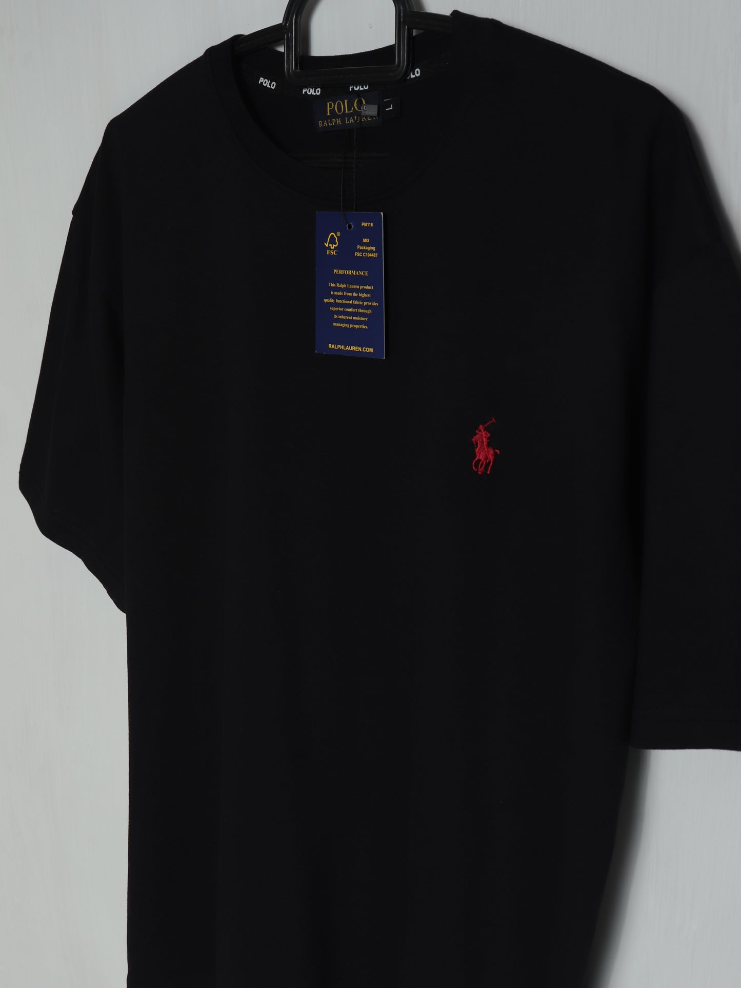 CTS3- PRLN RELAX FIT PREMIUM COTTON T SHIRT "BLACK"