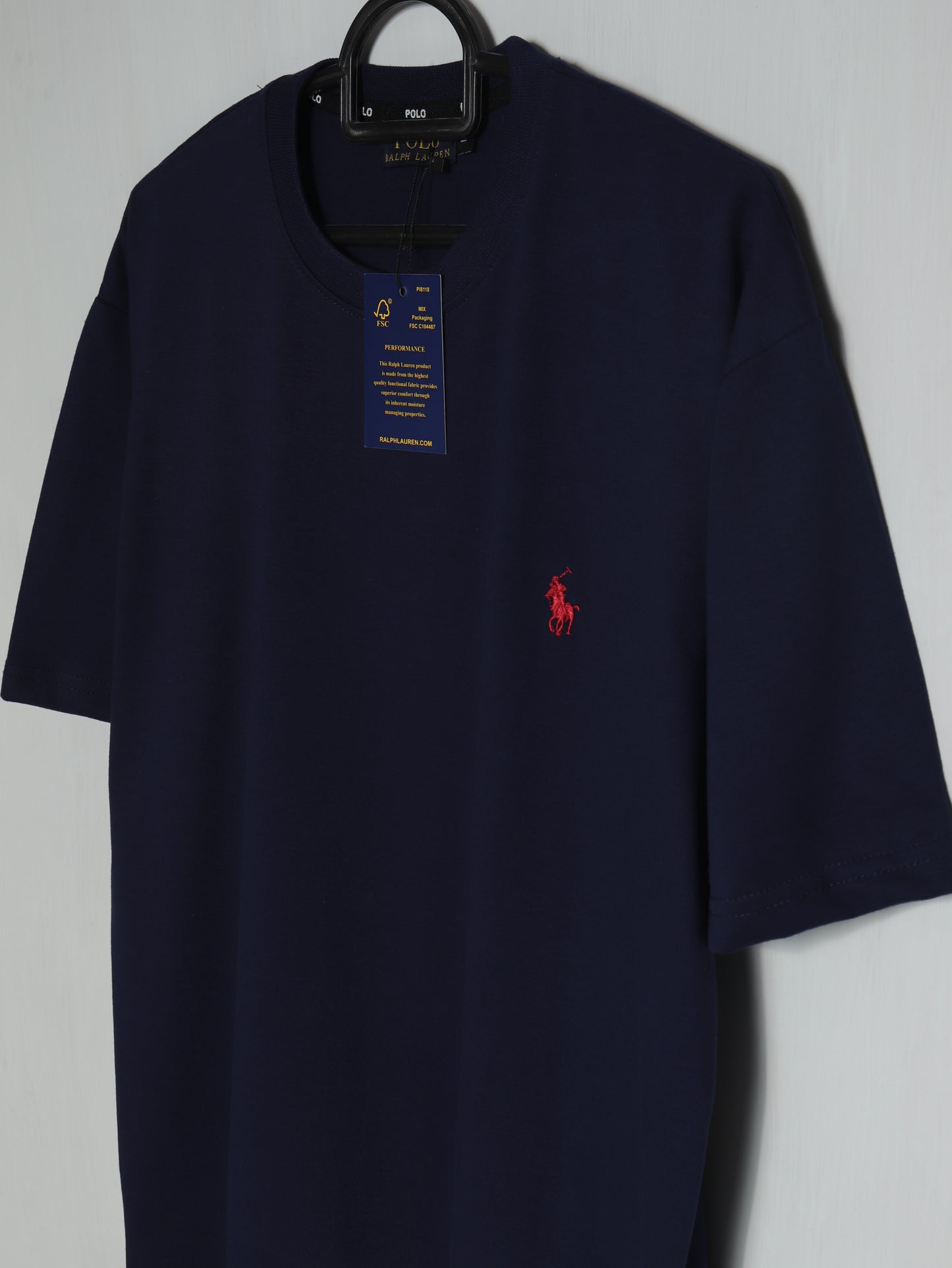 CTS3- PRLN RELAX FIT PREMIUM COTTON T SHIRT "NAVY"