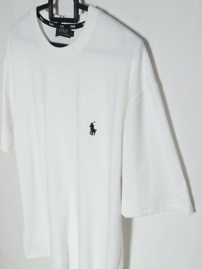 CTS3- PRLN RELAX FIT PREMIUM COTTON T SHIRT "WHITE"