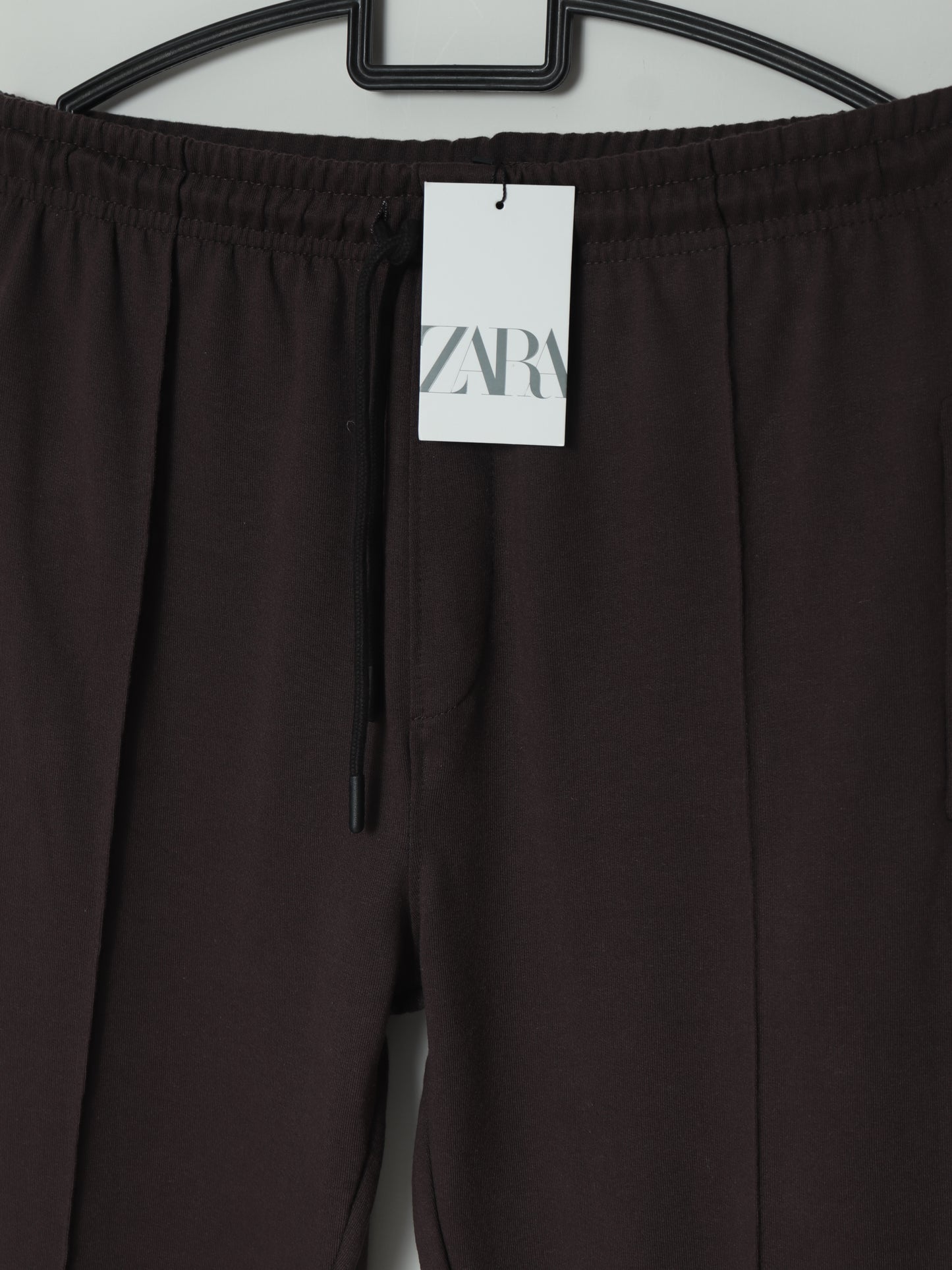 TR339- ZRA FRONT STRIPE 3 POCKET COTTON TROUSER "DARK BROWN"