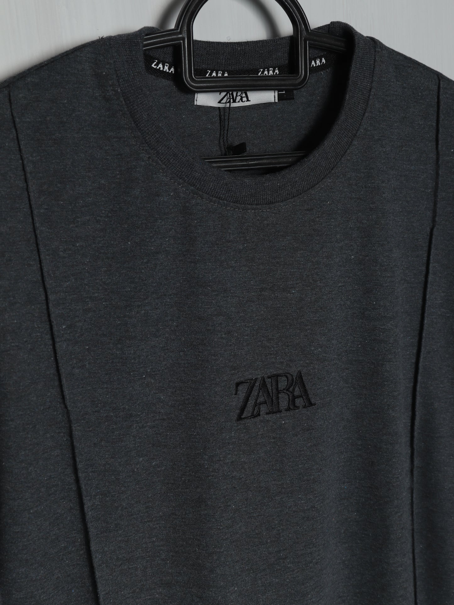 CTS4- ZRA RELAX FIT PREMIUM COTTON T SHIRT "CHARCOAL"