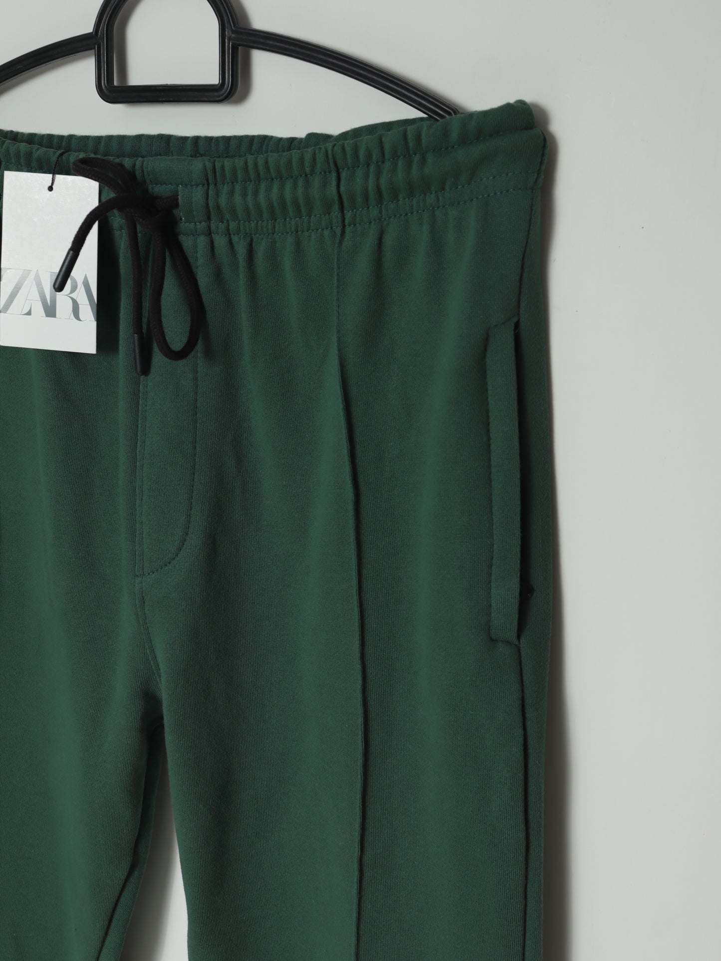 TR339- ZRA FRONT STRIPE 3 POCKET COTTON TROUSER "GREEN"