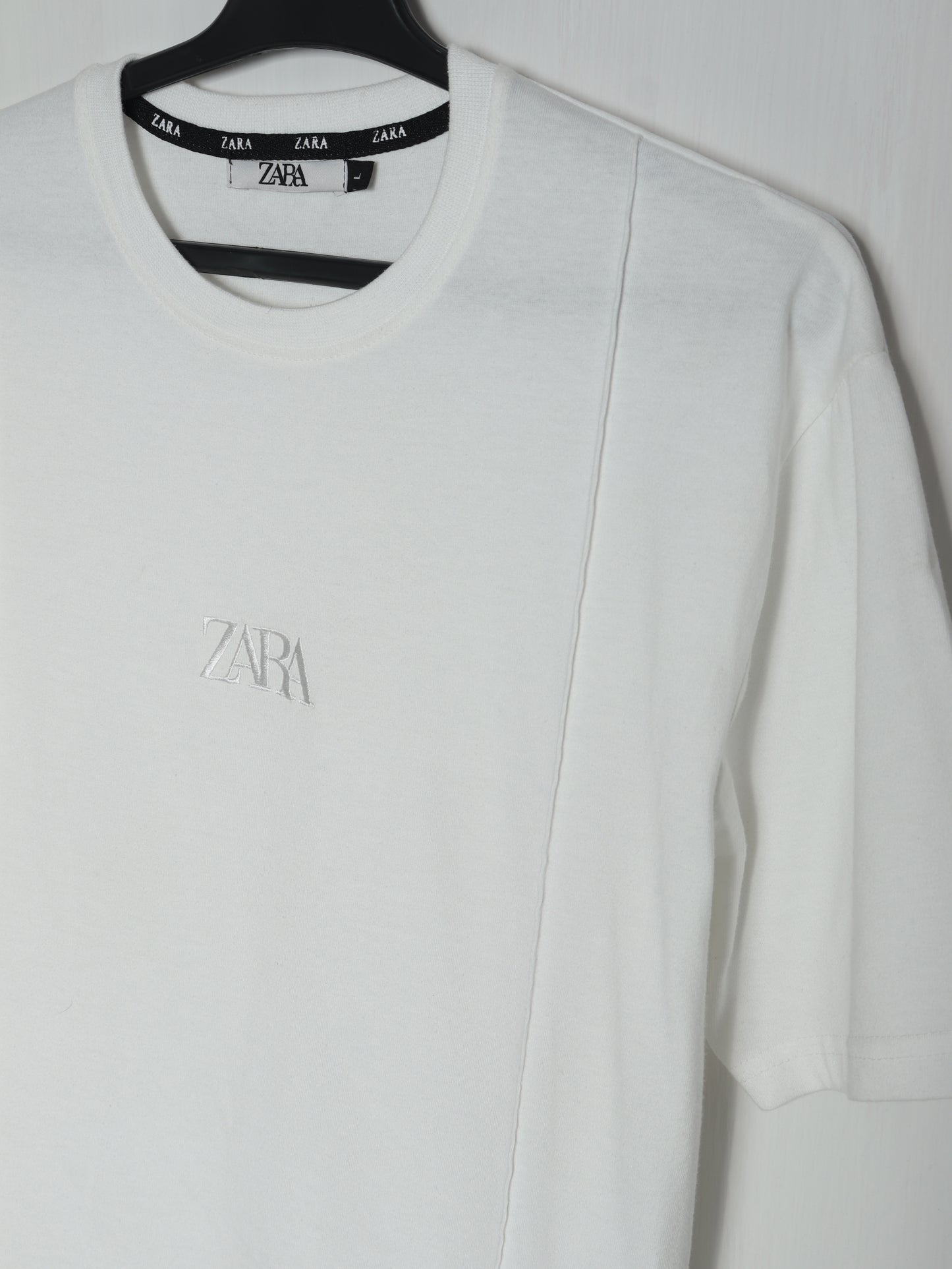 CTS4- ZRA RELAX FIT PREMIUM COTTON T SHIRT "WHITE"