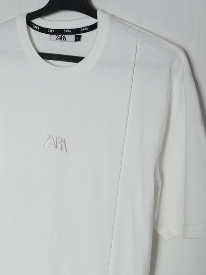 CTS4- ZRA RELAX FIT PREMIUM COTTON T SHIRT "WHITE"