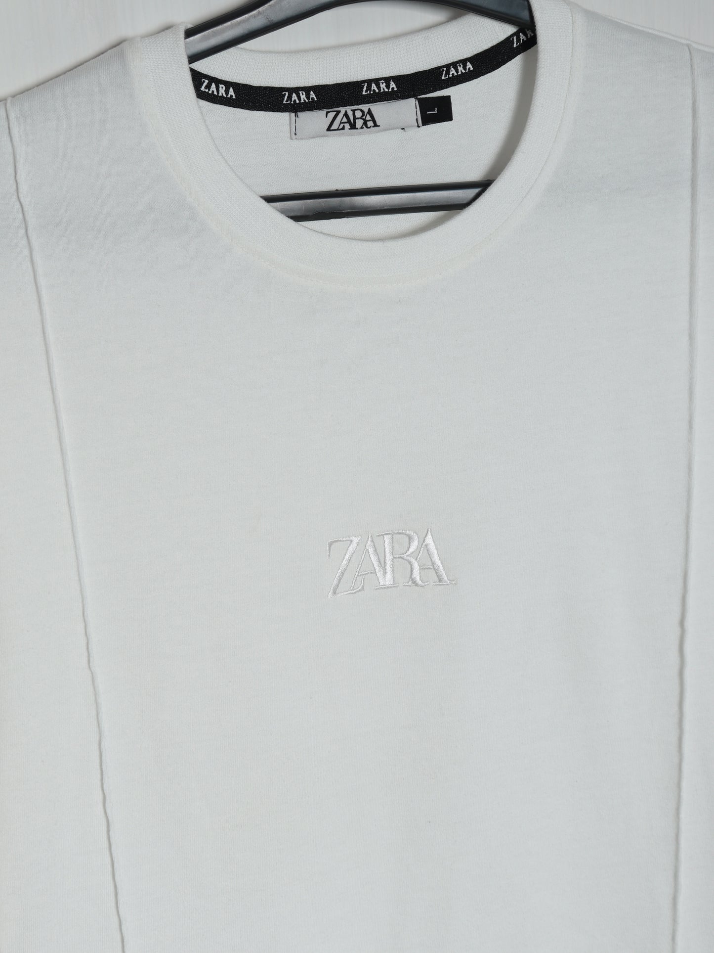 CTS4- ZRA RELAX FIT PREMIUM COTTON T SHIRT "WHITE"