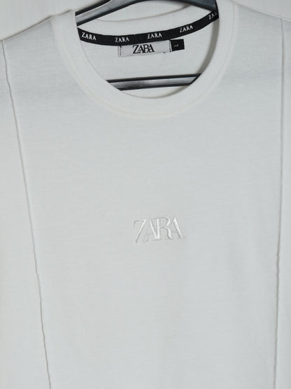 CTS4- ZRA RELAX FIT PREMIUM COTTON T SHIRT "WHITE"