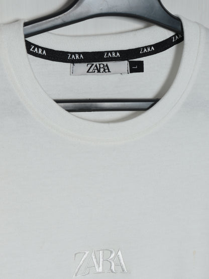 CTS4- ZRA RELAX FIT PREMIUM COTTON T SHIRT "WHITE"