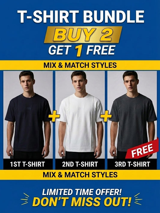CTS4- ZRA RELAX FIT PREMIUM COTTON T SHIRT (BUY 2 GET 1 FREE BUNDLE OFFER)