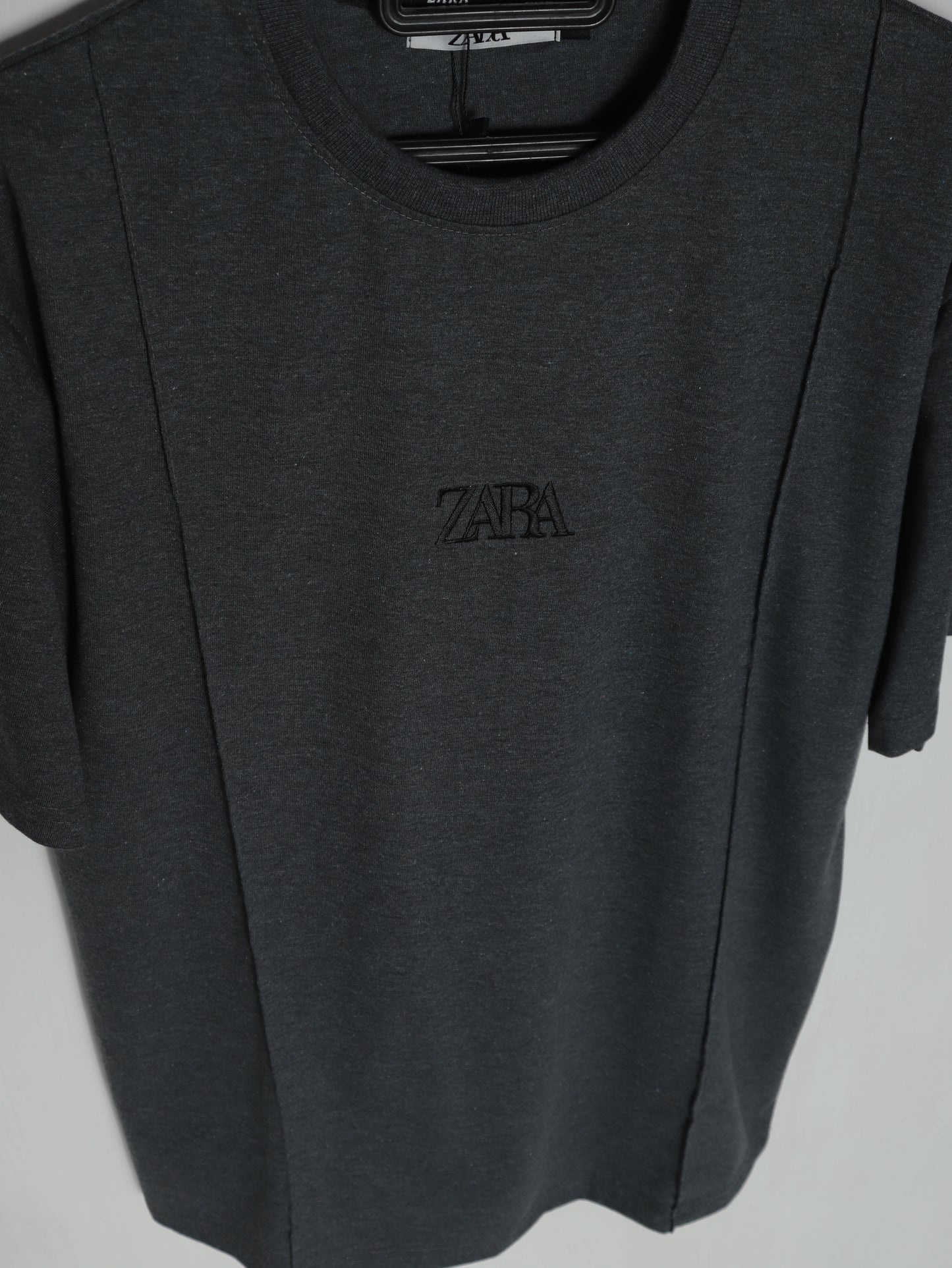 CTS4- ZRA RELAX FIT PREMIUM COTTON T SHIRT "CHARCOAL"