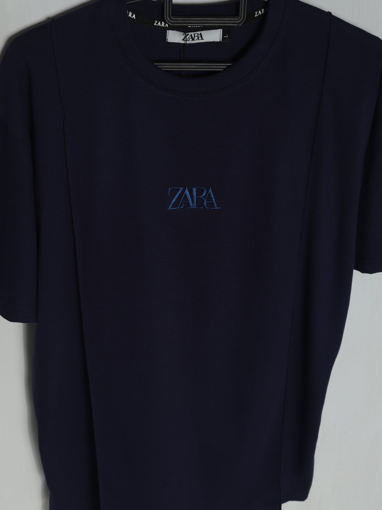 CTS4- ZRA RELAX FIT PREMIUM COTTON T SHIRT "NAVY"
