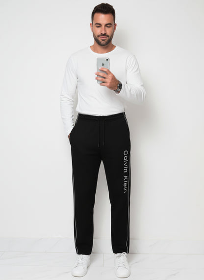 TR338-CKLN PURE COTTON TERRY 3 POCKET TROUSER "BLACK"