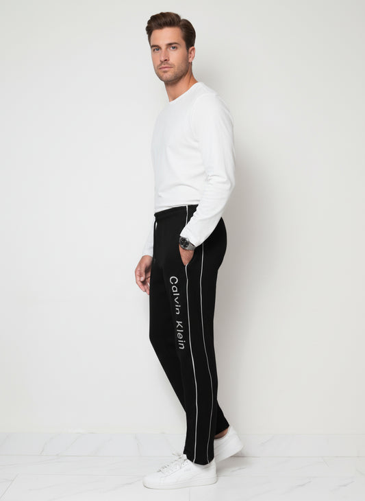 TR338-CKLN PURE COTTON TERRY 3 POCKET TROUSER "BLACK"