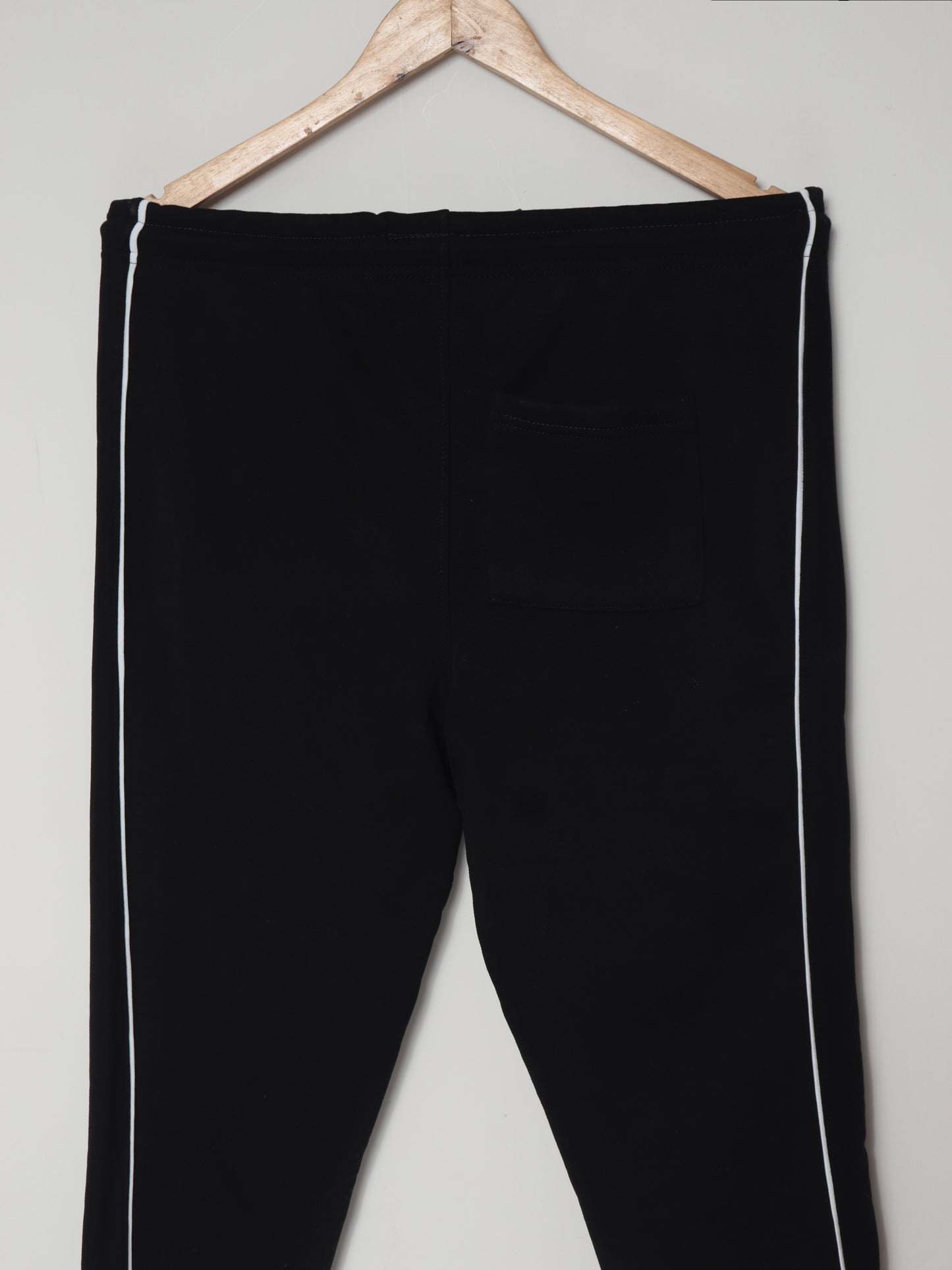 TR338-CKLN PURE COTTON TERRY 3 POCKET TROUSER "BLACK"
