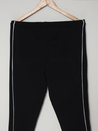 TR338-CKLN PURE COTTON TERRY 3 POCKET TROUSER "BLACK"