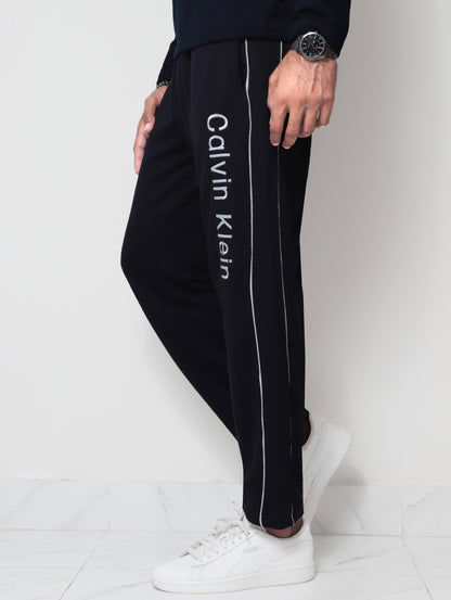 TR338-CKLN PURE COTTON TERRY 3 POCKET TROUSER "DARK NAVY"