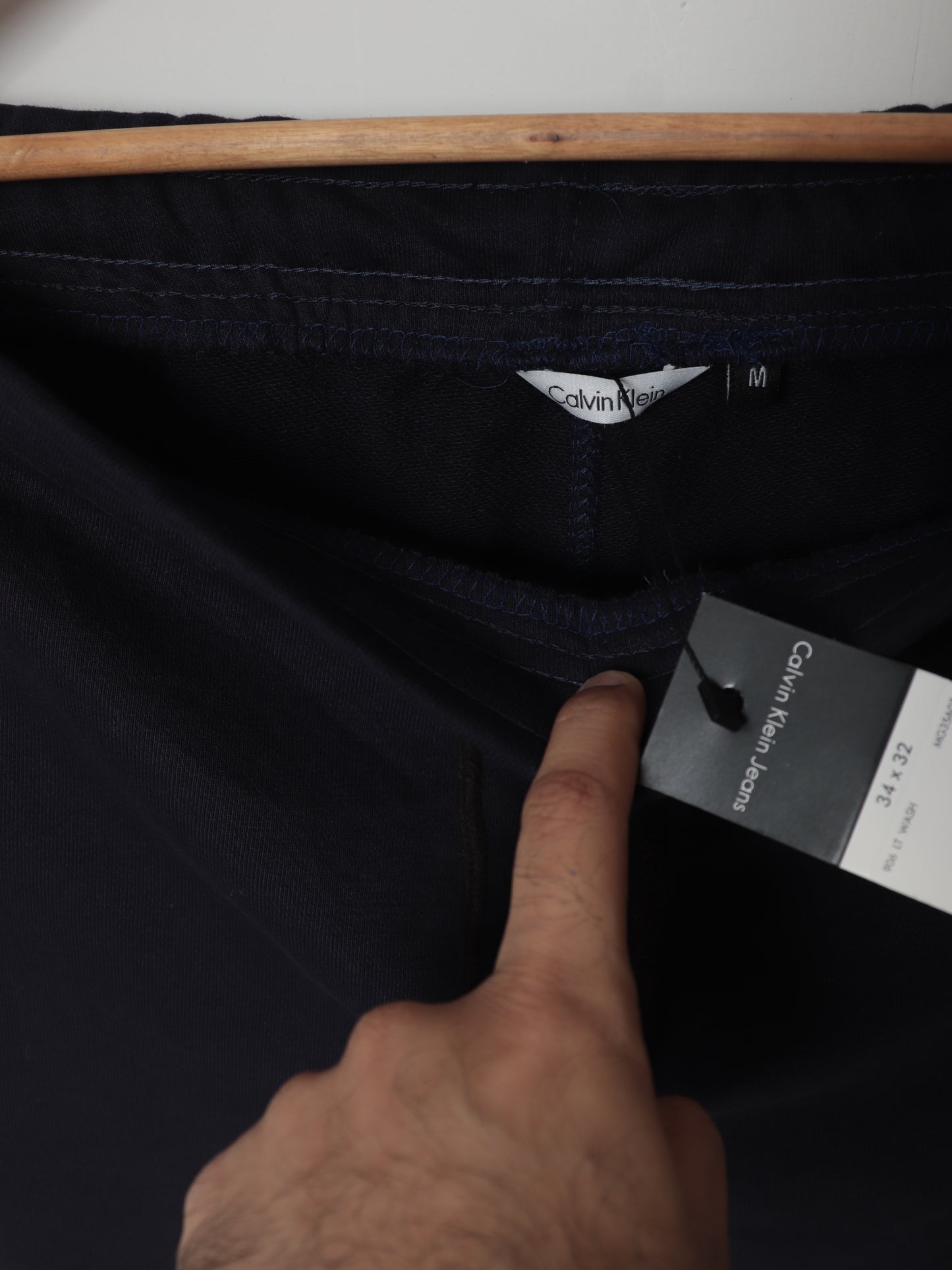 TR338-CKLN PURE COTTON TERRY 3 POCKET TROUSER "DARK NAVY"