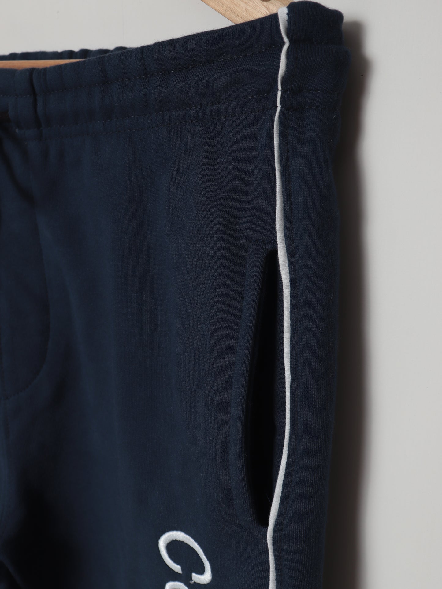 TR338-CKLN PURE COTTON TERRY 3 POCKET TROUSER "NAVY BLUE"