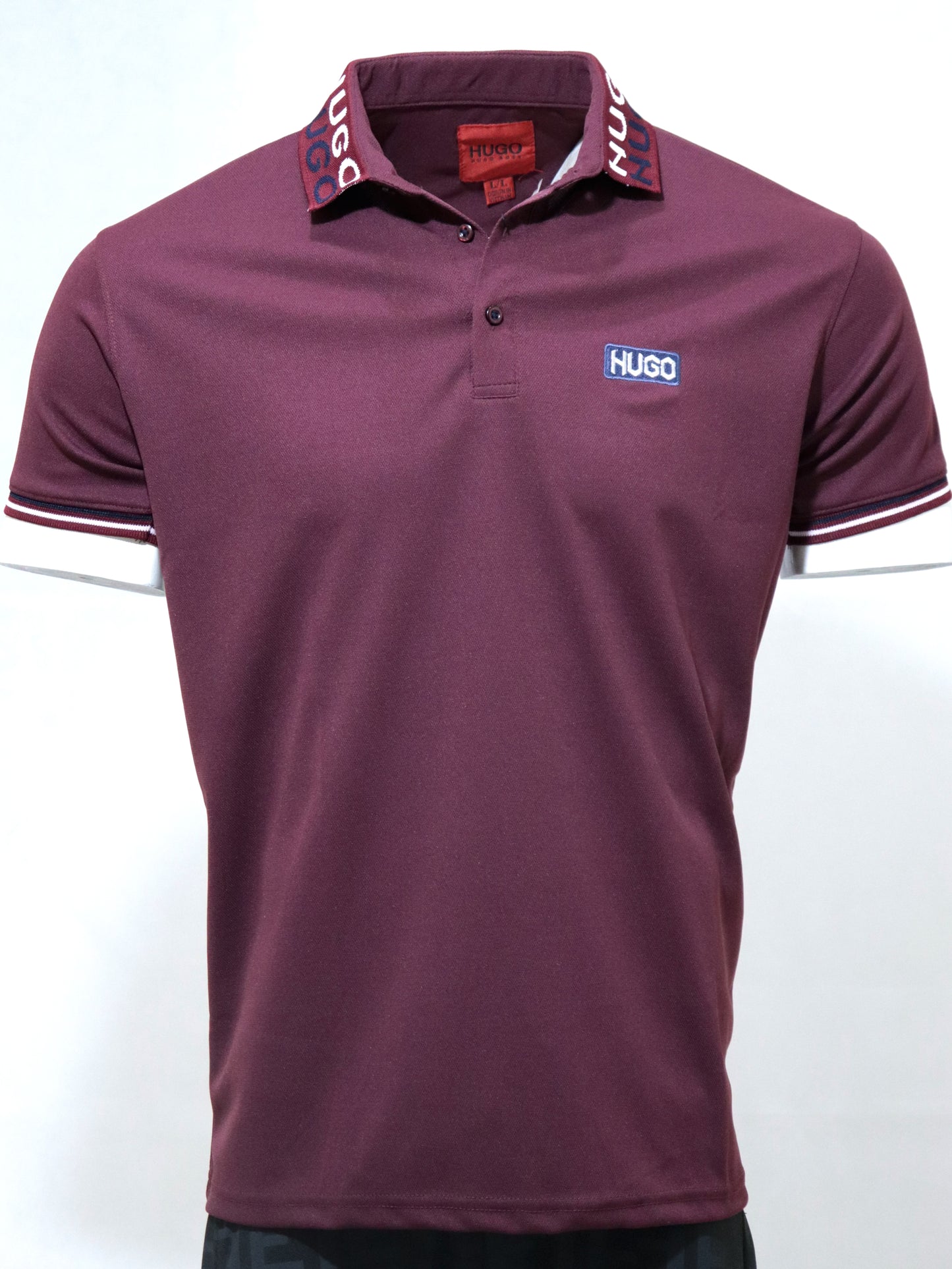 BL-PL.201- HGOBSS PREMIUM DRI FIT POLO "MAROON"