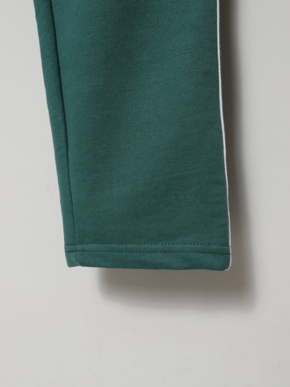 TR328-P- LCSTE 100% COTTON TERRY PIPING 3 POCKET TROUSER "FOREST GREEN"