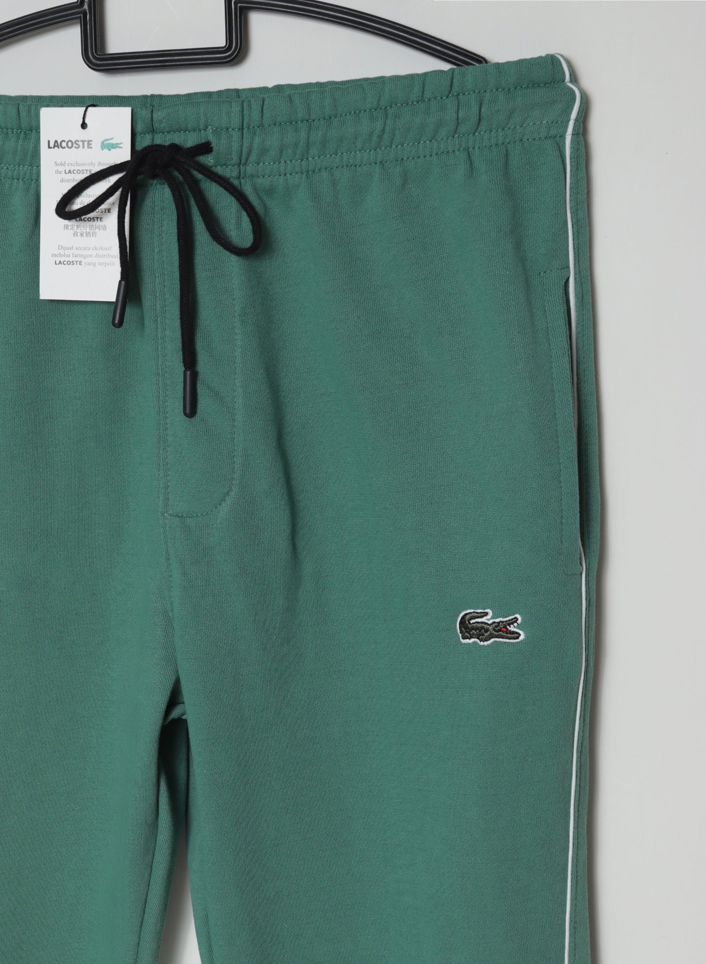 TR328-P- LCSTE 100% COTTON TERRY PIPING 3 POCKET TROUSER "LEAF GREEN"