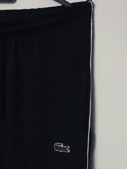 TR328-P- LCSTE 100% COTTON TERRY PIPING TROUSER "BLACK"