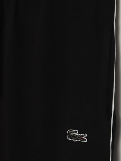 TR328-P- LCSTE 100% COTTON TERRY PIPING TROUSER "BLACK"