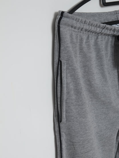 TR328-P- LCSTE 100% COTTON TERRY PIPING TROUSER "MID GREY"