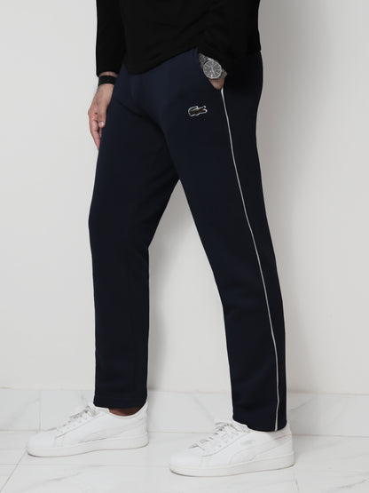 TR328-P- LCSTE 100% COTTON TERRY PIPING TROUSER "NAVY"